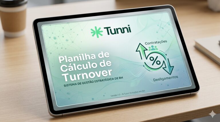 Planilha de turnover e indicadores de RH — material gratuito Tunni